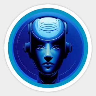 A female servant robot Sticker